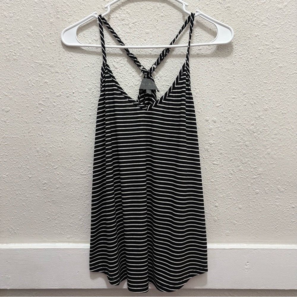 Sunday in Brooklyn Anthropologie Black and White Stripe Tank Top Small